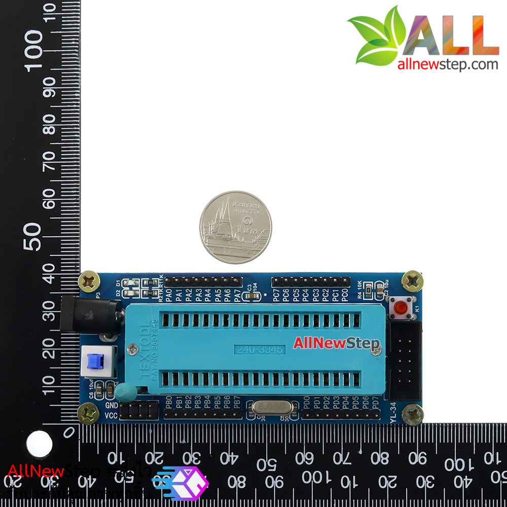 บอร์ดทดลอง Atmega32A atmega32 atmega16 Mini System Development สำหรับทดลอง Arduino