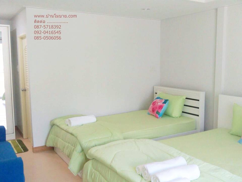 บ้านขนาด 4*6 ม. พร้อมระเบียง 2*4 ตรม (1 ห้องนอน 1 ห้องน้ำ 1 ห้องนั่งเล่น)