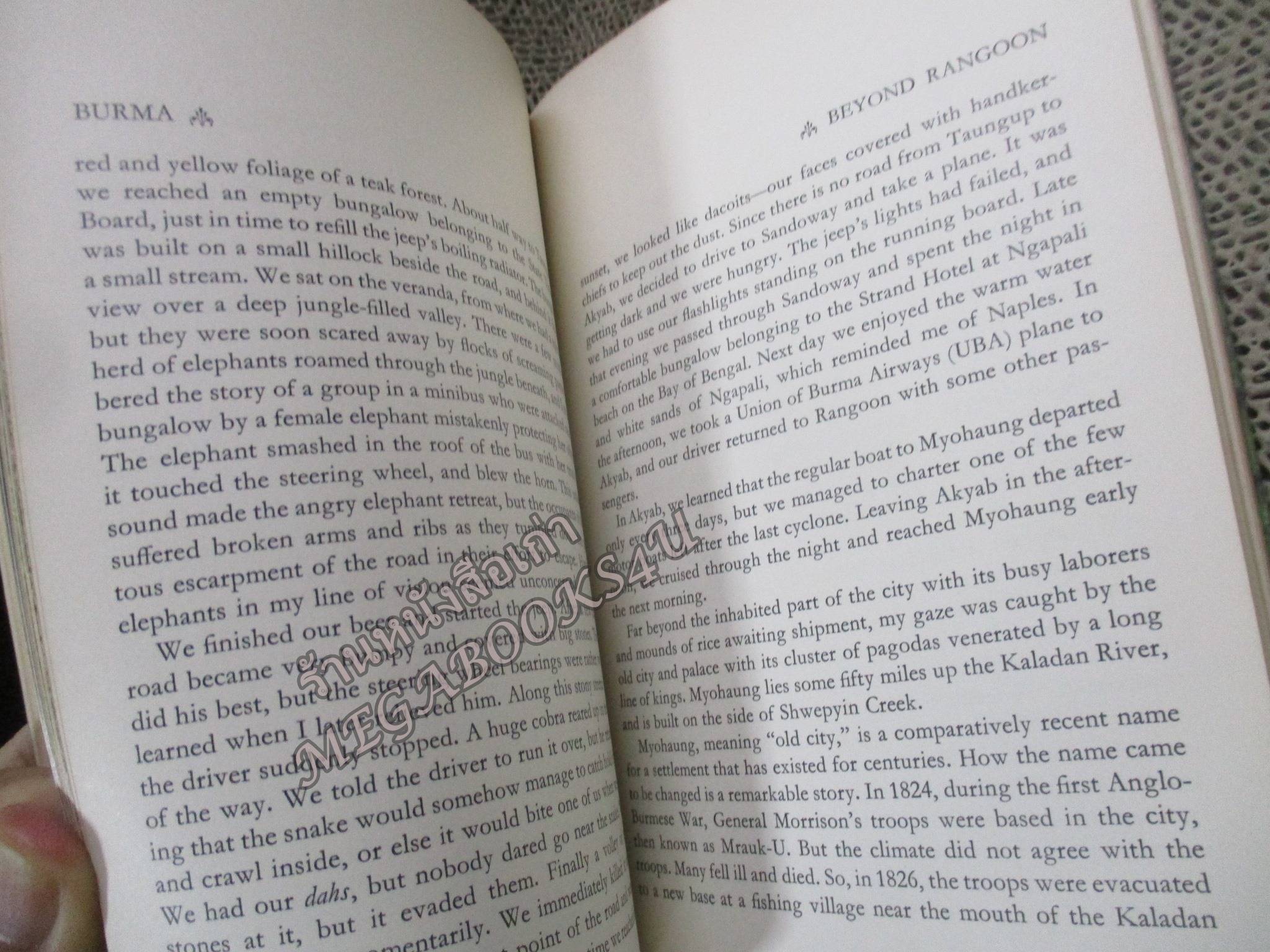 หนังสือภาษาอังกฤษ ประวัติ สถานที่ ของ พม่า BURMA UNKNOWN PARADISE BY ULRICH ZAGORSKI