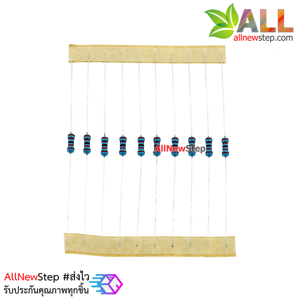 ตัวต้านทาน 12k 1/4W Metal film 1% R 12 k จำนวน 10 ชิ้น