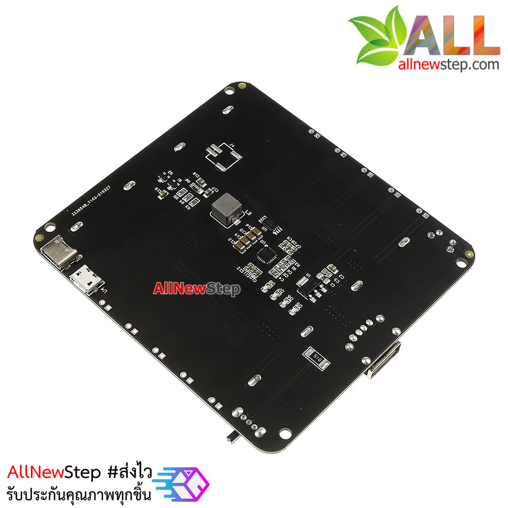 แหล่งจ่ายไฟสำหรับ Arduino NodeMCU ESP8266 ESP32 ถ่าน 18650 4 ก้อน USB Battery Shield V3