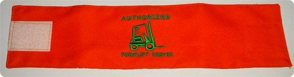 ปลอกแขน Forklift Driver แบบปัก แบบที่ 1