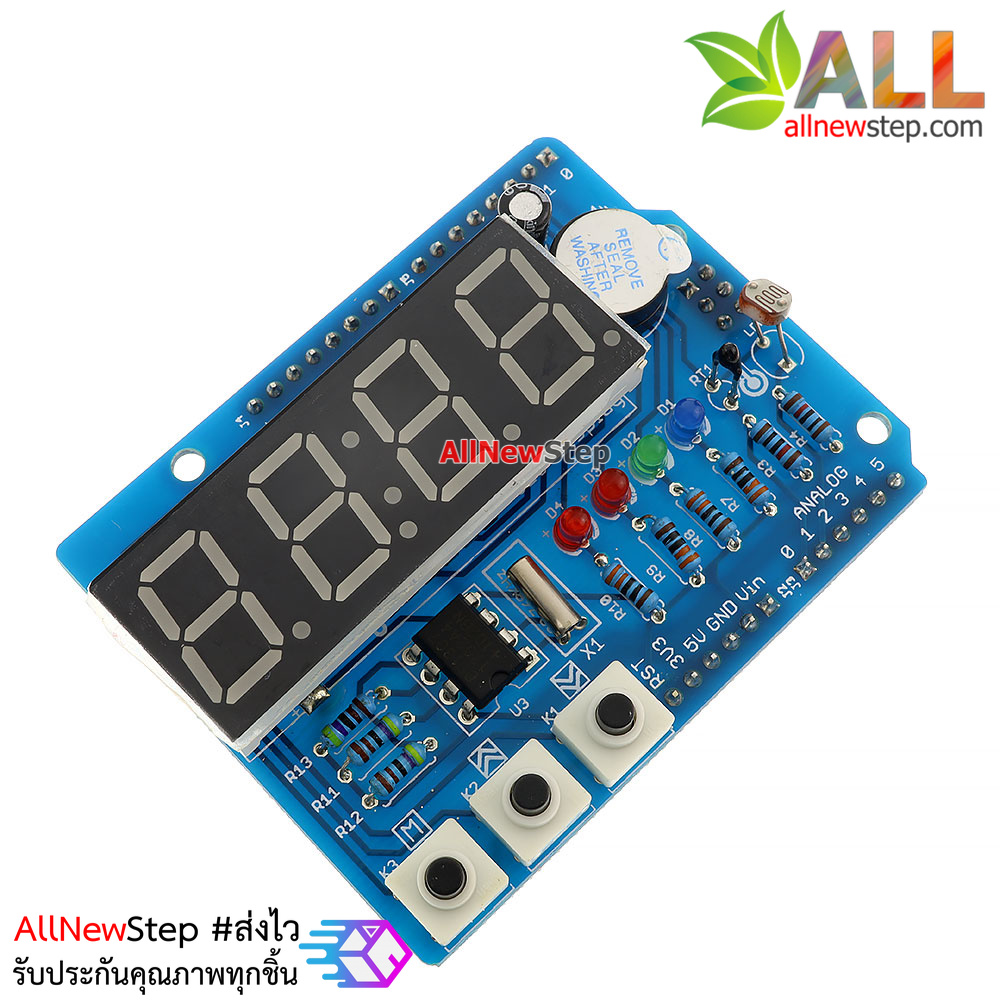 บอร์ดทดลอง Uno R3 Expansion Board Clock Shield Wire Digital Module Real Time Clock Shield for Arduino