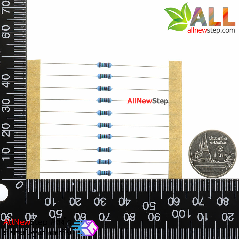 ตัวต้านทาน 1.5 K 1/4W Metal film 1.5k 1% จำนวน 10 ชิ้น