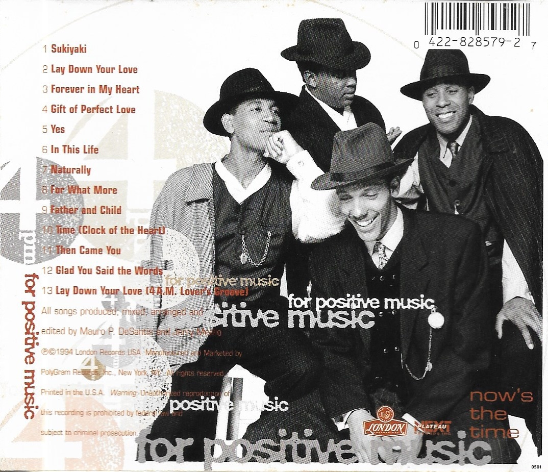 Used CD,4 P.M. - Now's The Time(For Positive Music) (A)(1994)(USA)