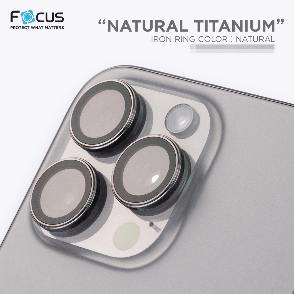 Focus IRON RING Lens Camera แหวนกันรอยเลนส์กล้อง ใช้สำหรับ iPhone 15 Pro Max 15 Plus ใบกำกับภาษี