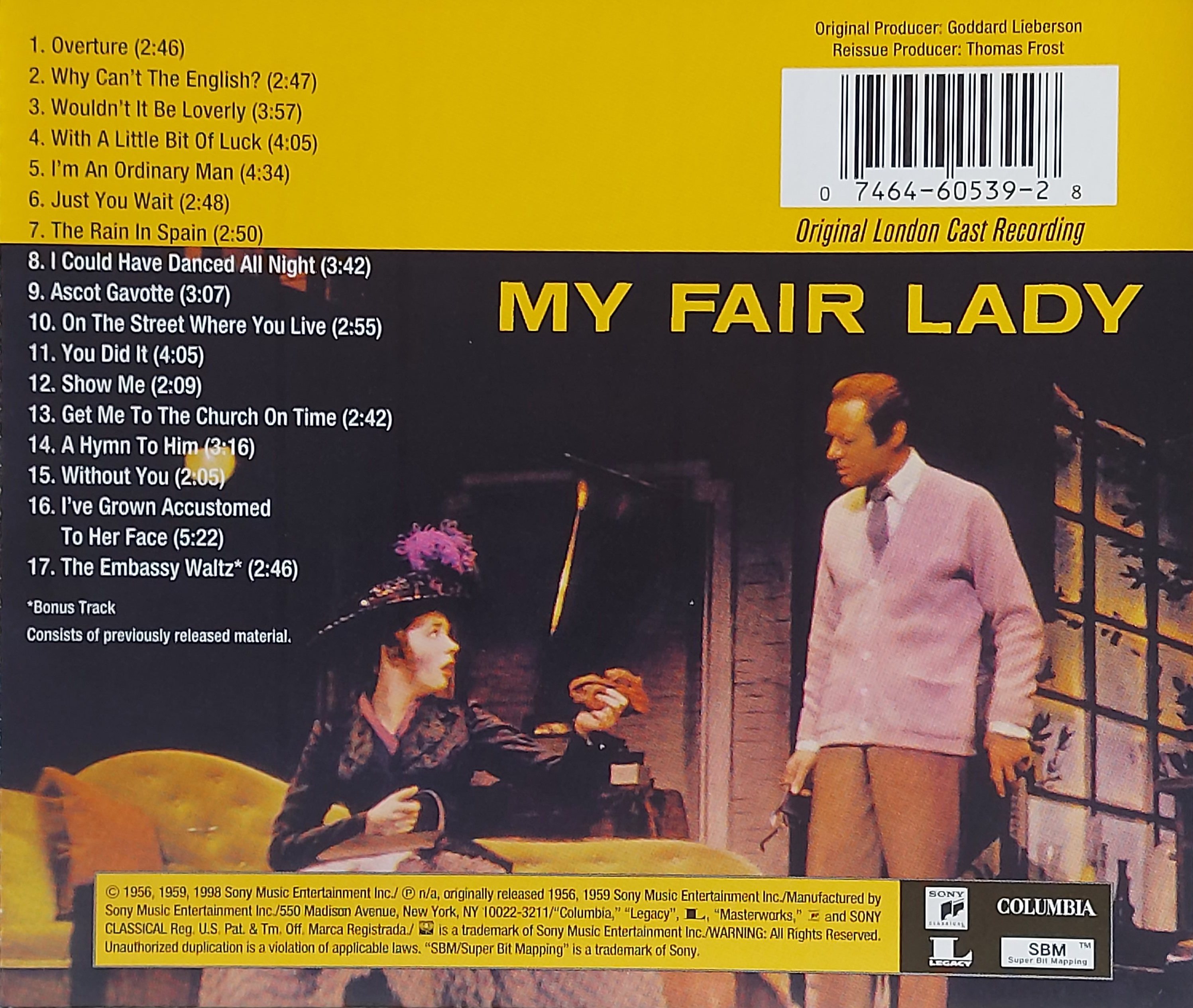 Used CD,Rex Harrison Julie Andrews - My Fair Lady (A)(1998)(USA)