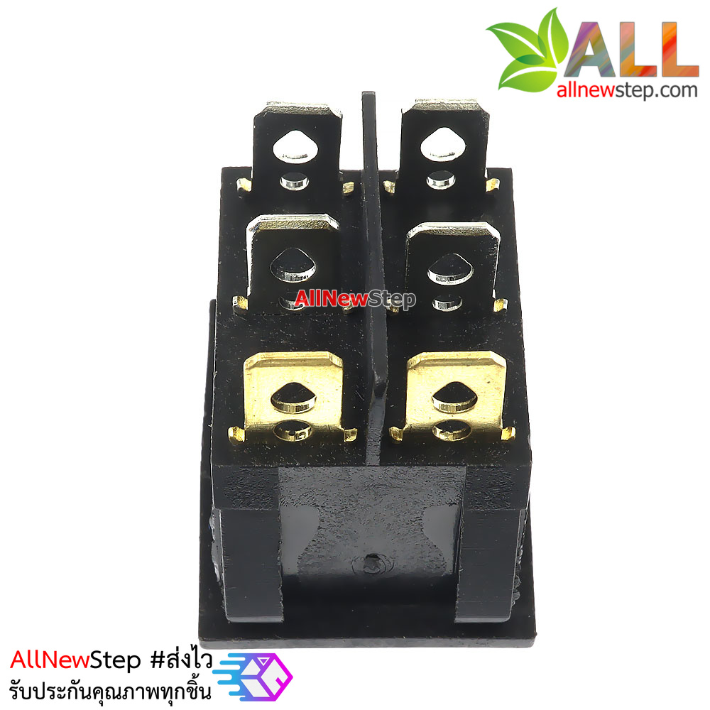 สวิตช์ 2 ทาง 2 ช่อง สวิตช์ 3 ขา สีเขียวแดง 250V 15A kcd6 switch