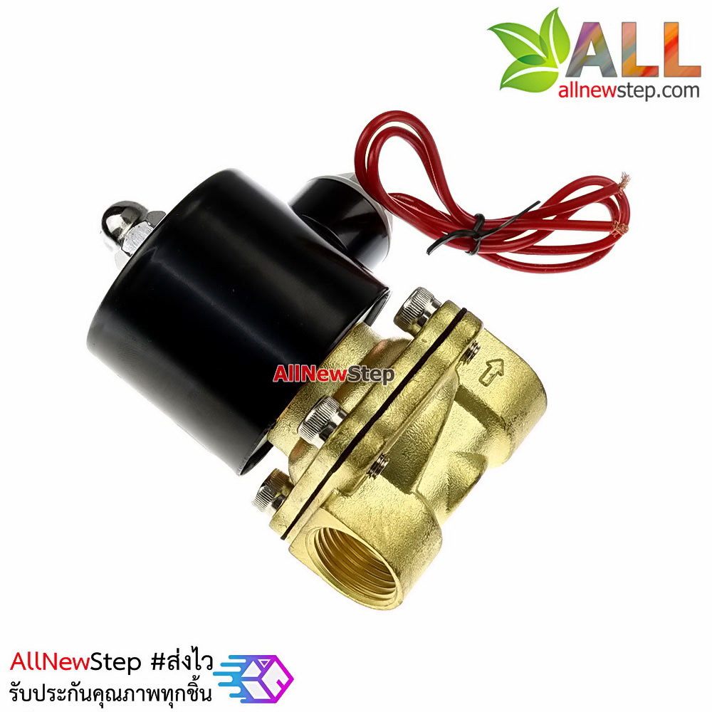 Solenoid Valve โซลินอยวาล์ว ทองเหลือง สองทาง รุ่น 2W-160-15 AC 220V ขนาด 4 หุน 220V