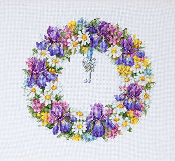 Merejka ชุดปัก Wreath with Irises