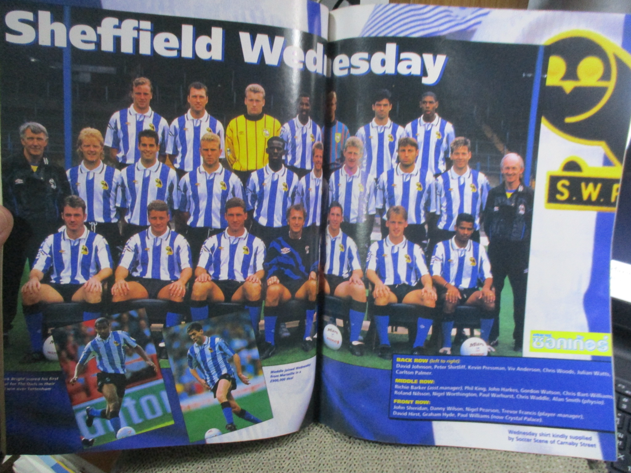 สตาร์ซอคเกอร์ ฉบับที่0782 ปี2535 ปก แกรี่ สปีด หน้ากลาง เชฟฟิลด์ เว้นส์เดย์ / มาร์ค ฮิวส์ ตำหนิ มุมปกด้านล่างขวามือ มีรอยตัด