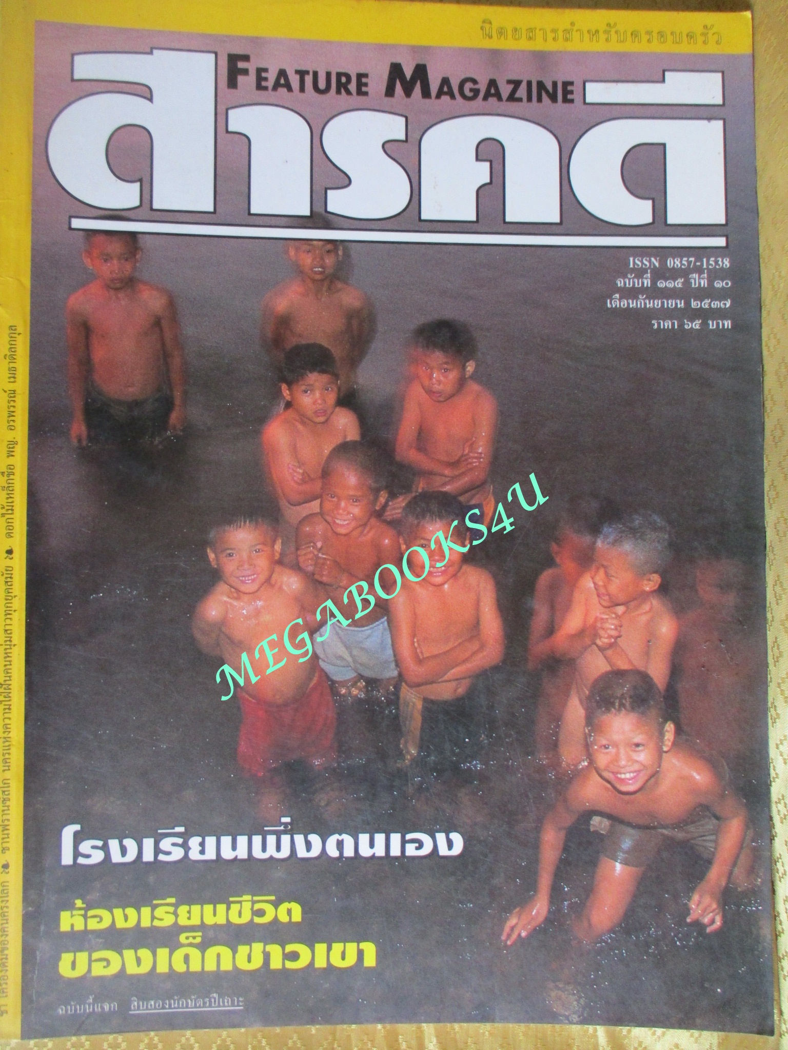 นิตยสารสารคดี ฉบับที่115 กันยายน 2537 ;โรงเรียนพึ่งตนเอง,ชา,ซานฟรานซิสโก,ปราจีนบุรี,