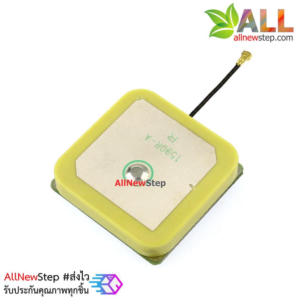 สายอากาศ GPS ขั้วต่อแบบ IPEX GPS built-in antenna 25x25x5mm IPEX active anten
