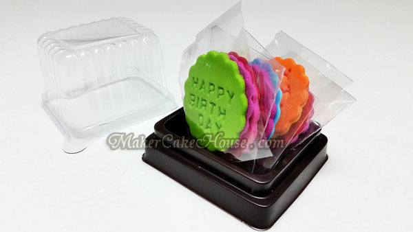 กัมเพสป้ายกลม Happy Birthday ( 10 ชิ้น )