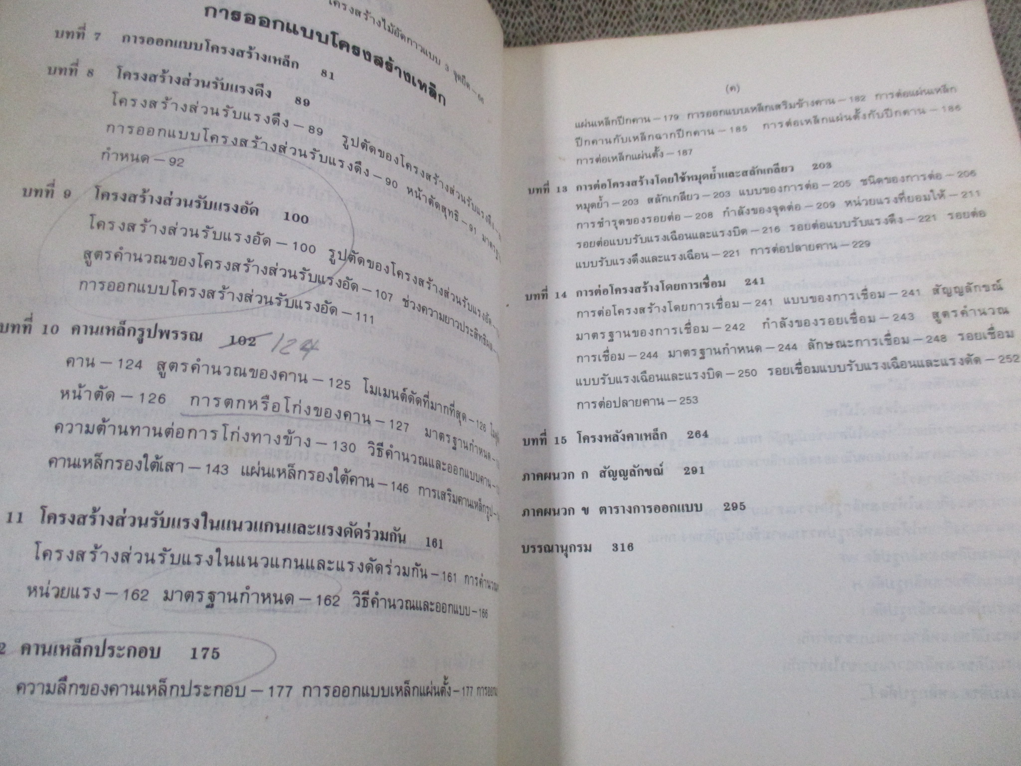EA0407 การออกแบบโครงสร้างไม้และโครงสร้างเหล็ก โดย สนั่น เจริญเผ่า / หนังสือแข็งแรง มีฝุ่นจับปกและสันกระดาษนิดหน่อย