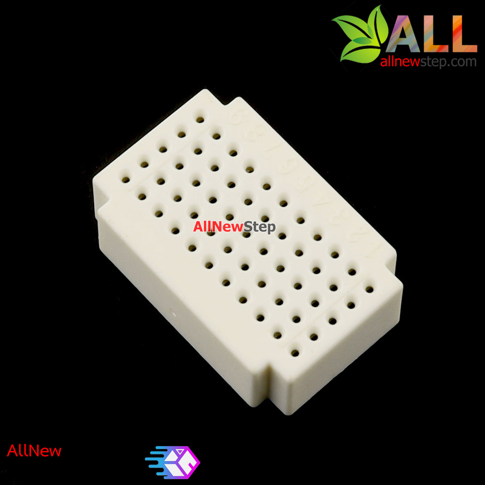 Breadboard แบบ Block ขนาดเล็ก 55 จุด สีขาว