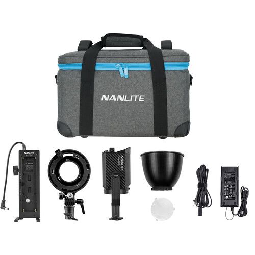 Nanlite 12-2022-KIT Forza 60 LED Spot light, 60W, Daylight, with AS-BA-FZ60&BH-FZ60