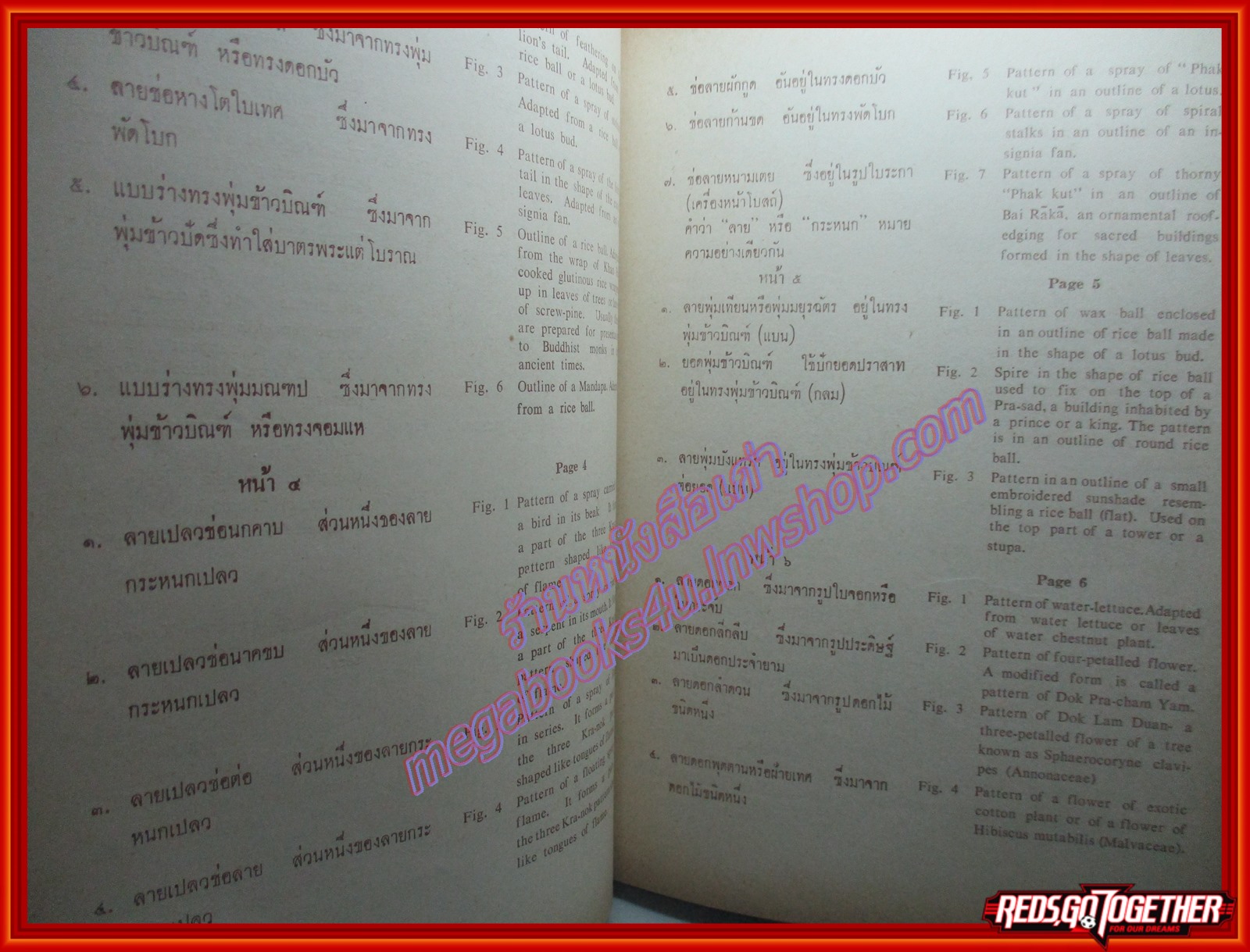 หนังสือ ศึกษาศิลป ลายไทย โดย มานะ ทองสอดแสง