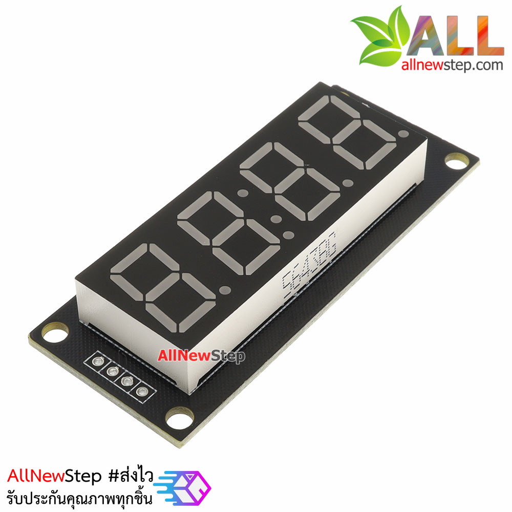 โมดูลแสดงค่าตัวเลข 4 หลัก ขนาด 0.56 นิ้ว TM1637 Driver สีเขียว 6543BG
