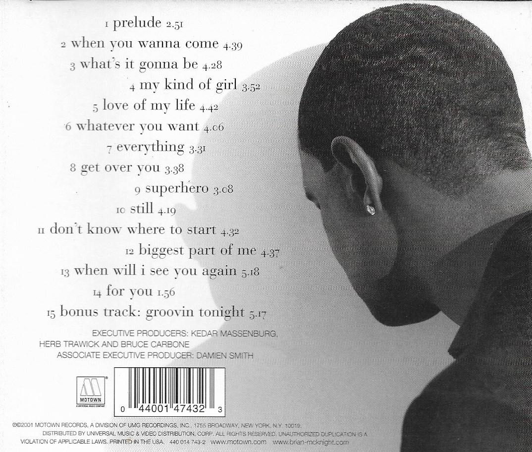 Used CD,Brian McKnight - Superhero (A+)(2001)(USA)