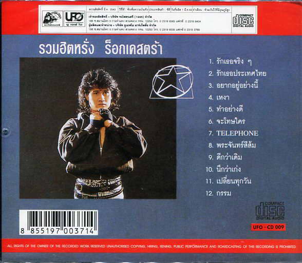 CD,หรั่ง ร็อกเคสตร้า - รวมฮิตหรั่ง ร็อกเคสตร้า(ชัชชัย สุขขาวดี)(Rockestra)