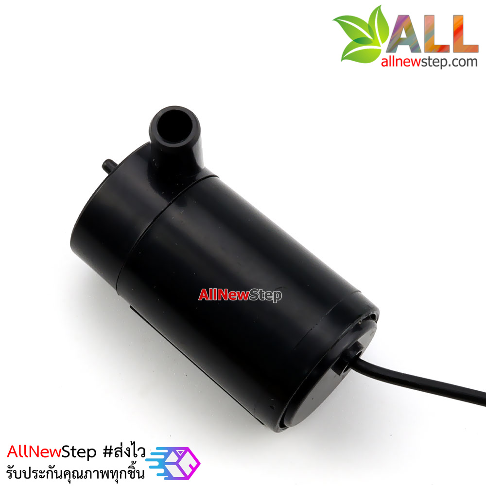ปั๊มน้ำ USB ขนาดเล็ก 3-5V Silent pump mini micro water pump สีดำ