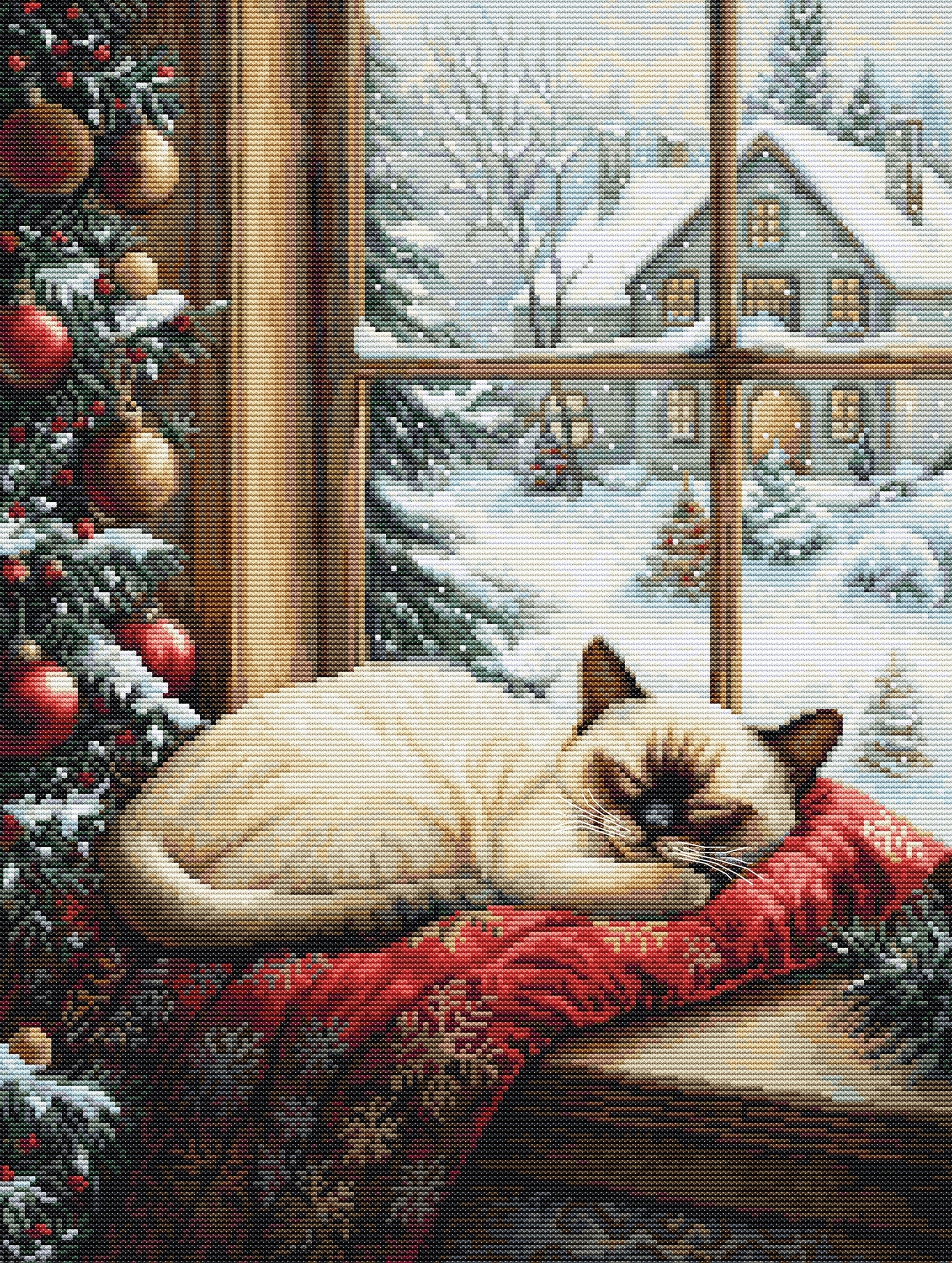 Luca-S ชุดปักครอสติช The Winter Sleep
