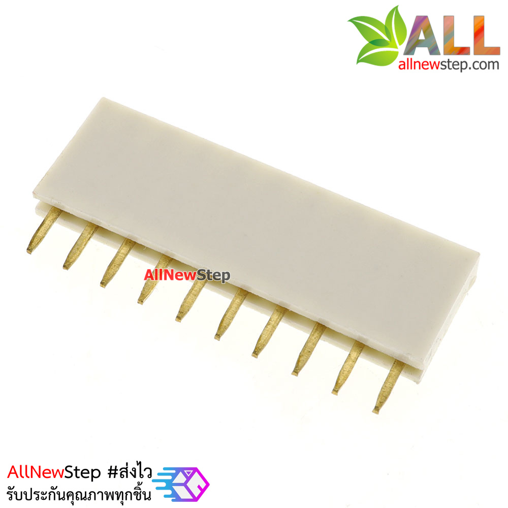 Pin header Female Header Single Row 2.54mm 10p Pin1x10 สีขาว