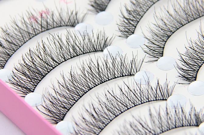 HS-43 ขนตาปลอม (ขายปลีก) เเพ็คละ 10 คู่ ขายยกเเพ็ค **ล๊อตนี้ยาวเเละหนากกว่าเดิมนิดหน่อย**