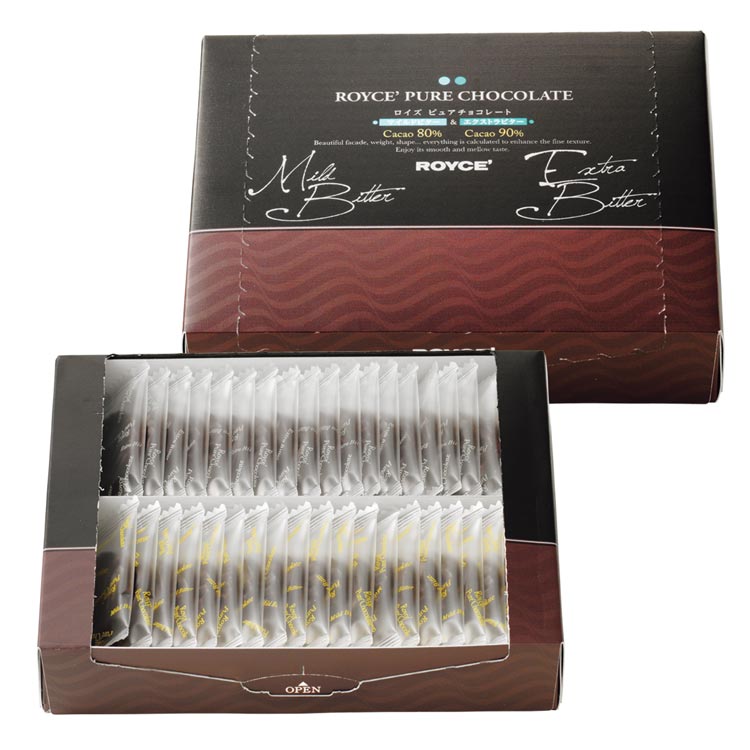 Royce Pure Chocolate Mild Bitter & Extra Bitter 40 ชิ้น
