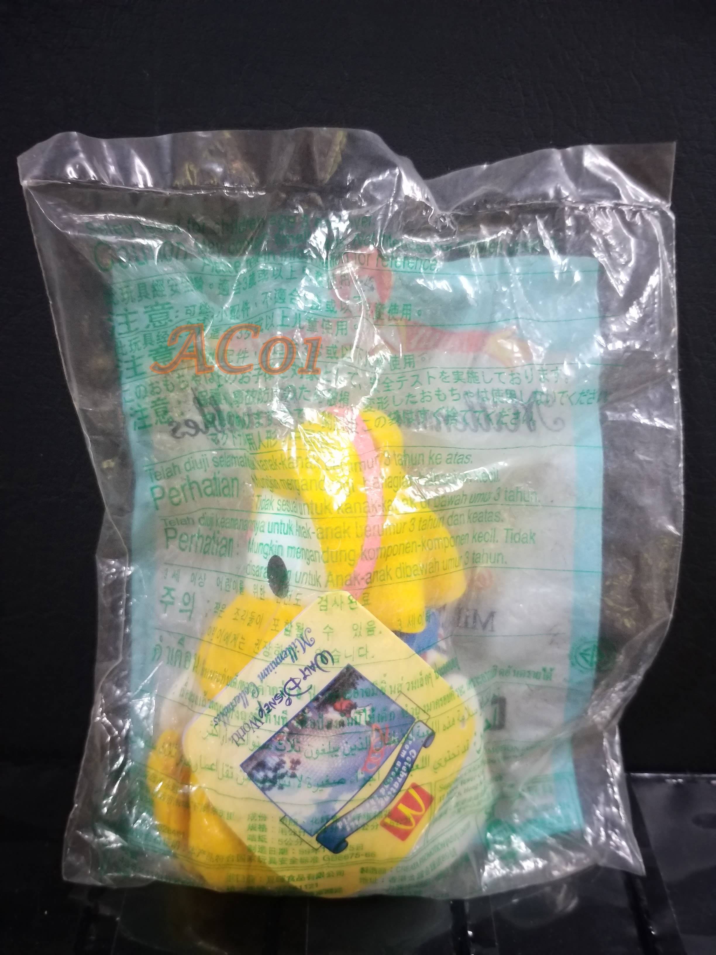 ของเล่นMcDonald's ของเล่นHappy Meal / Walt Disney World. Millennium Collectables - DONALD DUCK / ในถุงเดิม ไม่แกะ ถุงเก่าหน่อย เก่าเก็บ