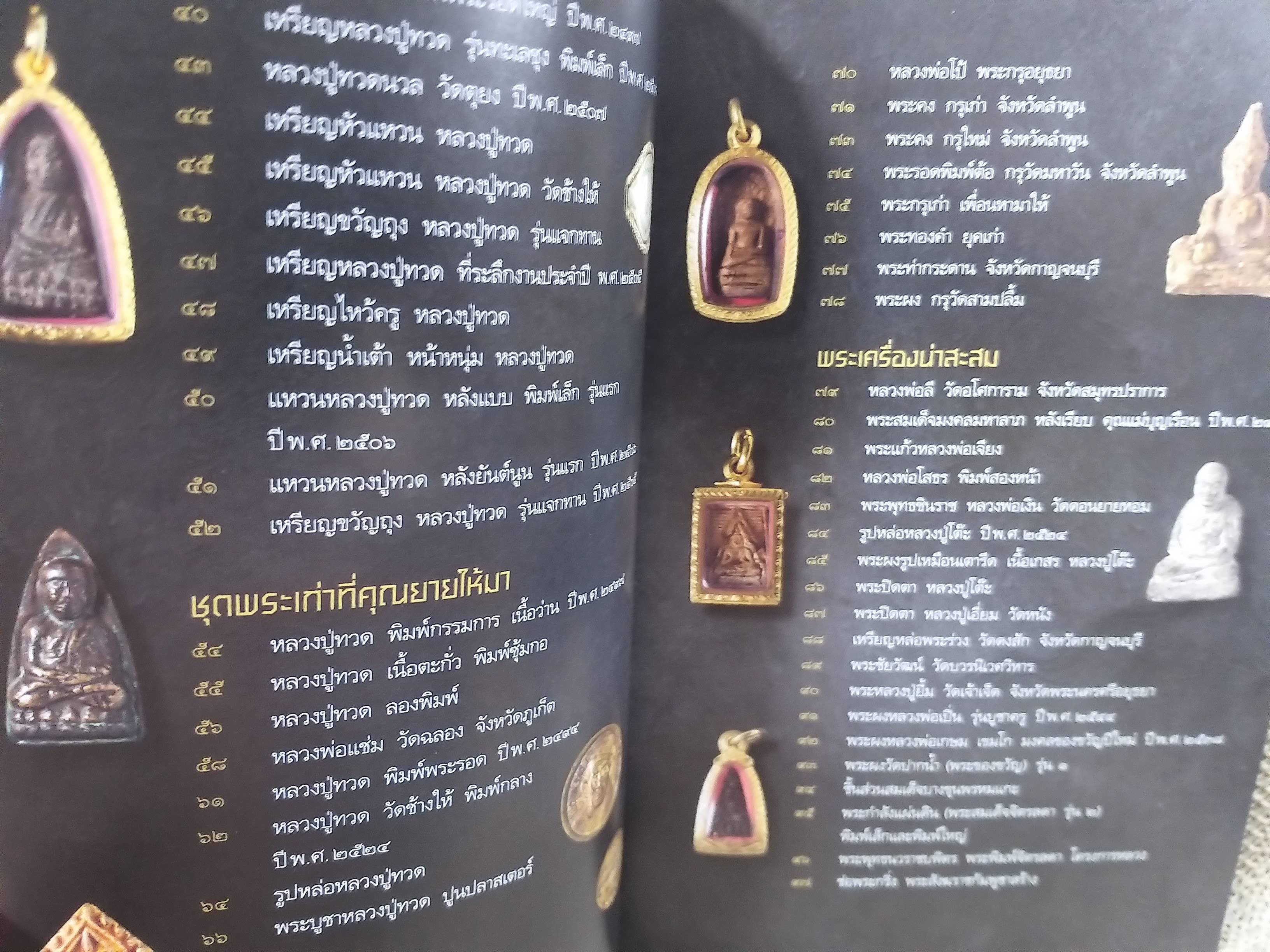 หนังสือ พระเครื่อง วสันต์ เบนซ์ทองหล่อ เปิดกรุพระ ของ "คุณวสันต์ เบนซ์ ทองหล่อ" ตำหนิ ปกหลังมีรอยตัดมุมไปหน่อย และมีรอยเปี้อนเล็กน้อย