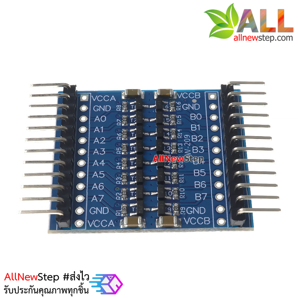 โมดูลแปลงสัญญาณ 3.3V-5V 8 ช่อง logic Bi-directional logical voltage conversion 3.3V-5V IIC UART SPI TTL module