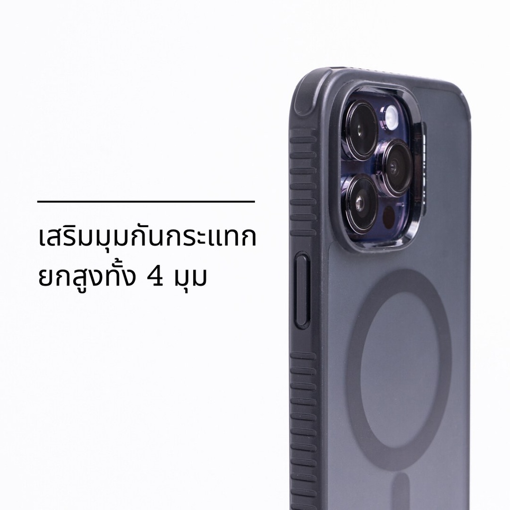 Hishield Magsafe Shield Case เคสกันกระแทก ใช้สำหรับ iPhone 17 Pro Max Air 16 Plus 15 14 13 Pro Max 12 Pro Max ใบกำกับภาษี