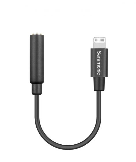 saramonic SR-C2002 3.5mm TRRS (Female) to Lightning (Male) Microphone and Headphone Jack Adapter