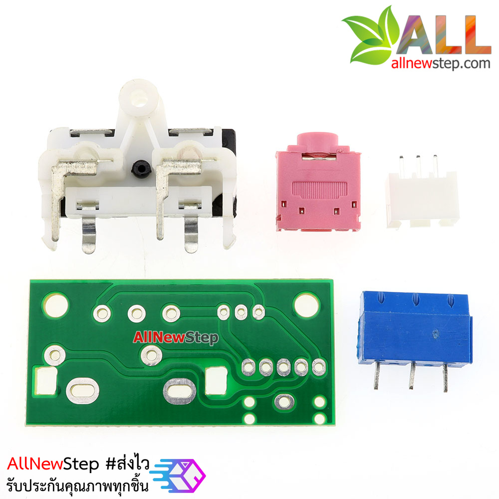 โมดูลแยกสัญญาณเสียงสเตอริโอ 2 ช่อง Audio input and output adapter rca 3.5mm plug terminal