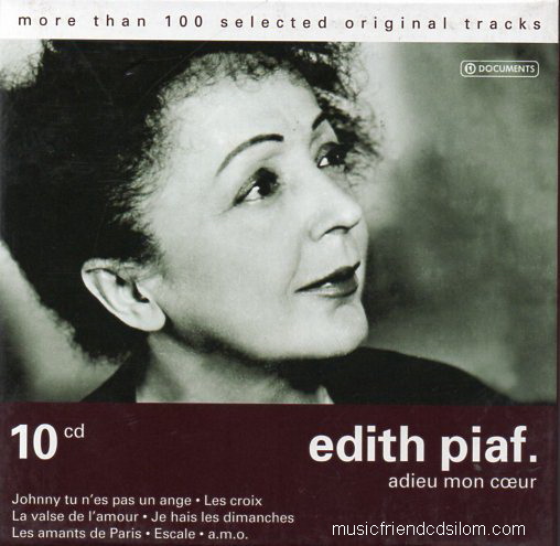CD,Edith Piaf - Adieu Mon Coeur Les Croix Chanson Bleue Escale(10CD)