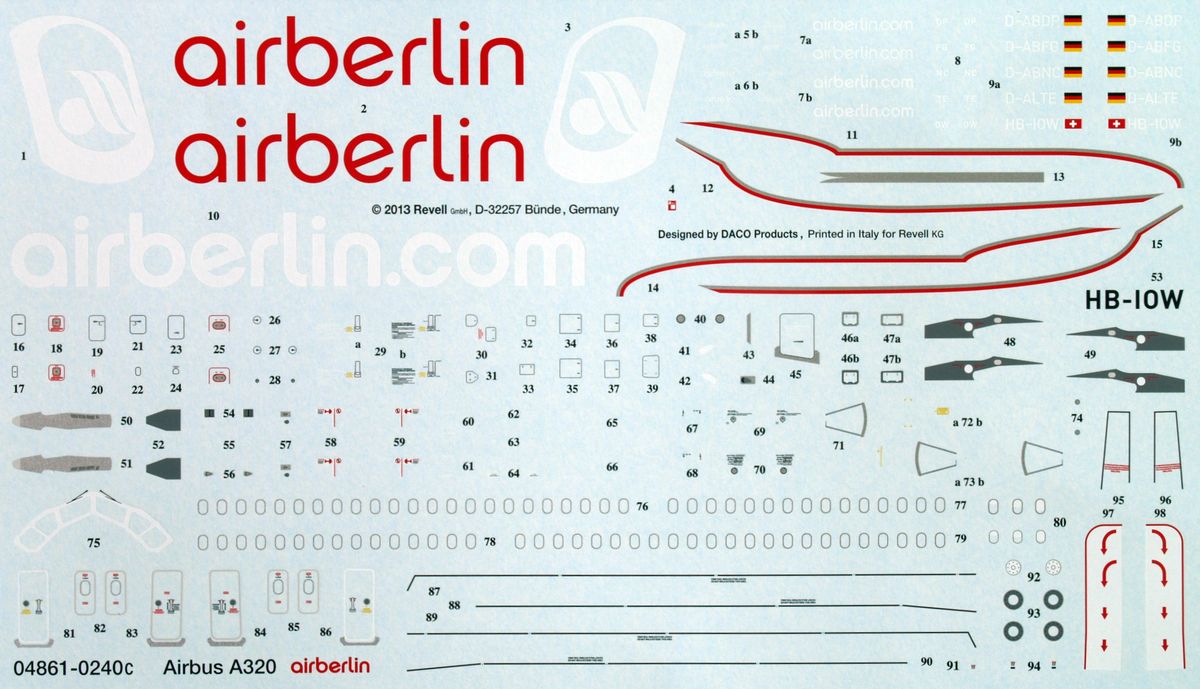 1/144 Airbus A320 Air Berlin