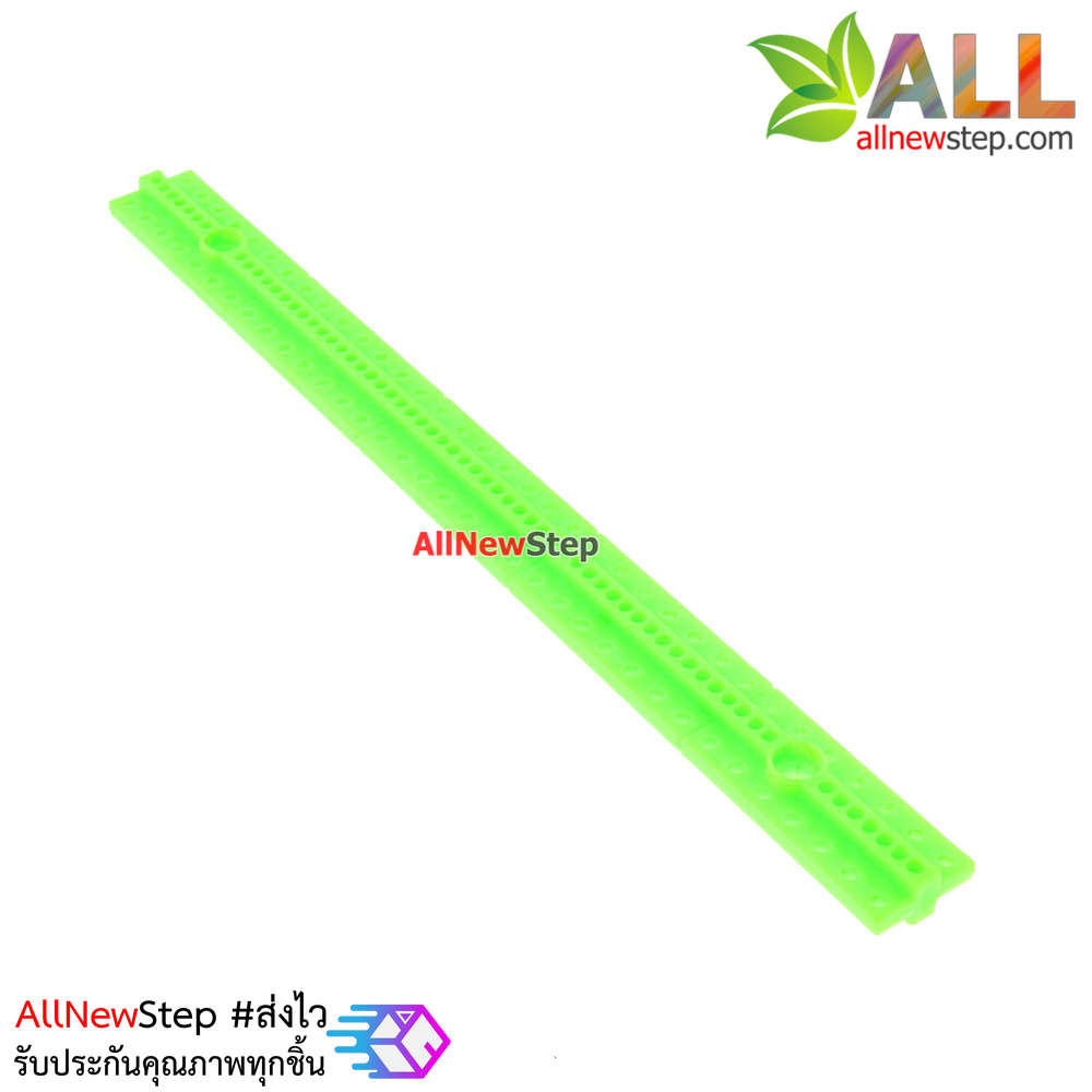 ABS plastic long bar blocks universal plate ขนาด 1.5x17.4cm สีเขียว