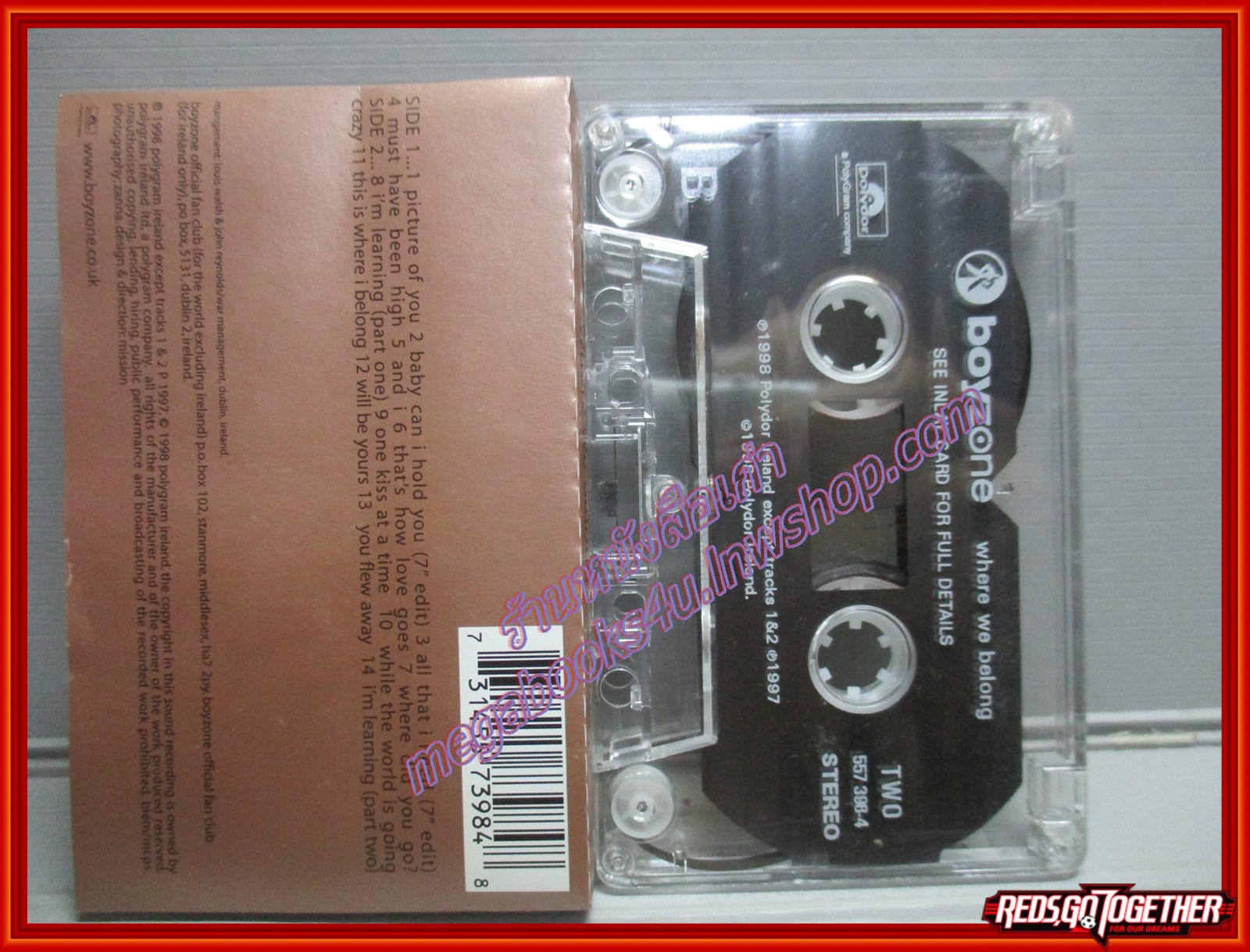 เทปเพลงสากล BOYZONE / WHERE WE BELONG