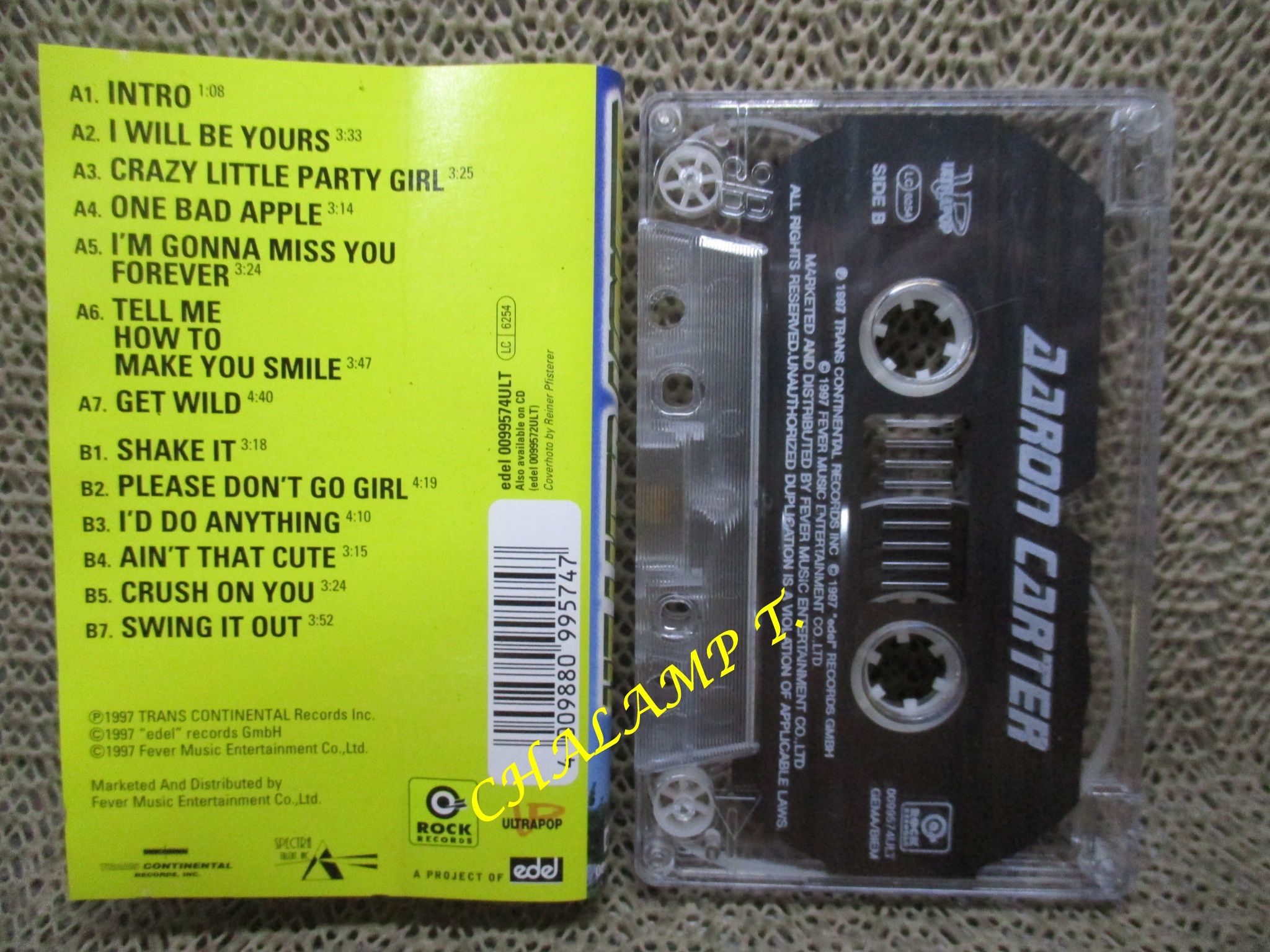 เทปเพลงสากล Aaron Carter