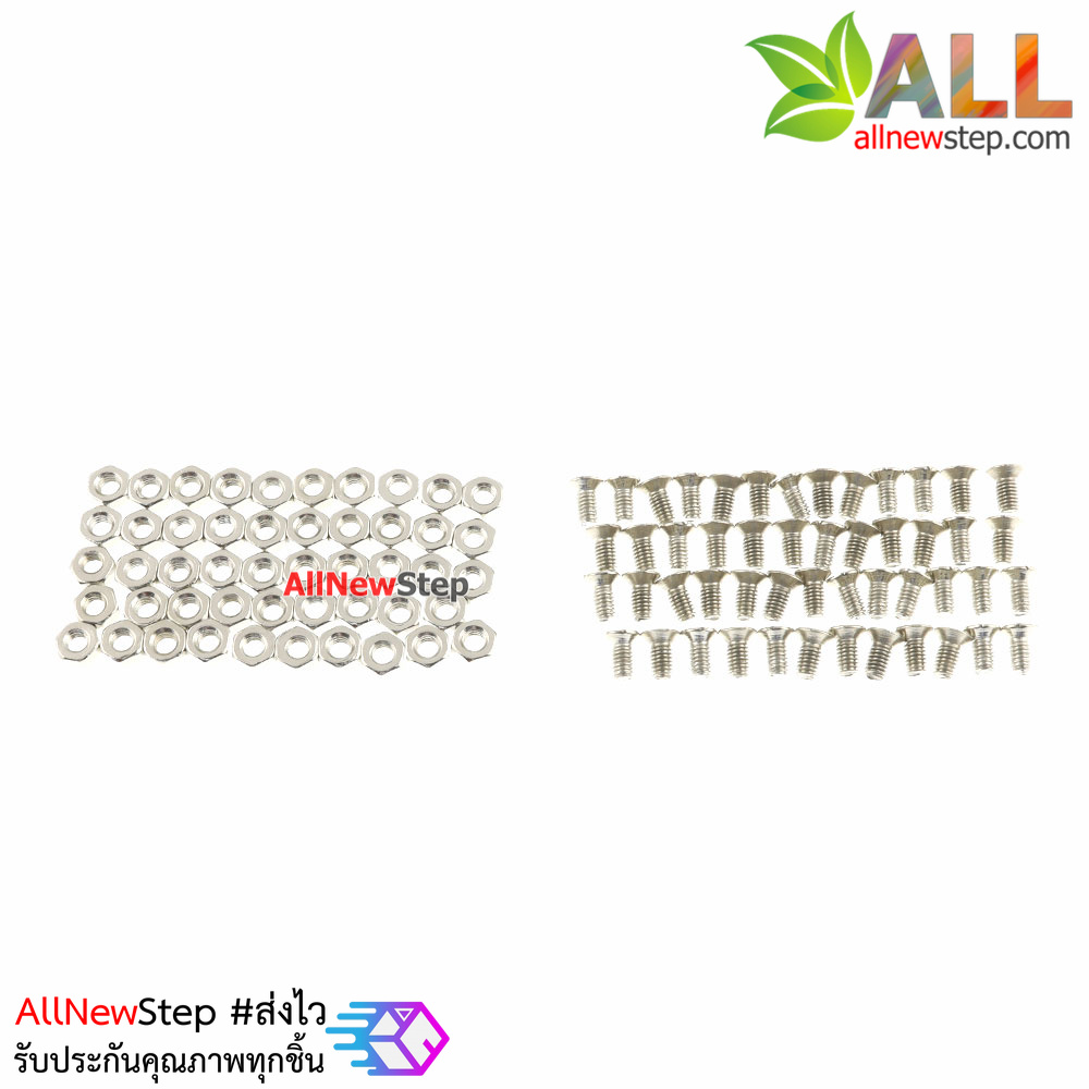 ชุดน็อต+สกรู M3 Pack Nut screw copper column 6+6 10+6 15+6 M3 nut 3x6 screw 6MM hollow 10MM hollow