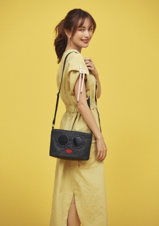 พร้อมส่ง a-jolie BASKET SHOULDER BAG BOOK BLACK ver. กระเป๋าถือสุดฮิต (ไม่มีกล่องและนิตยสารค่ะ)