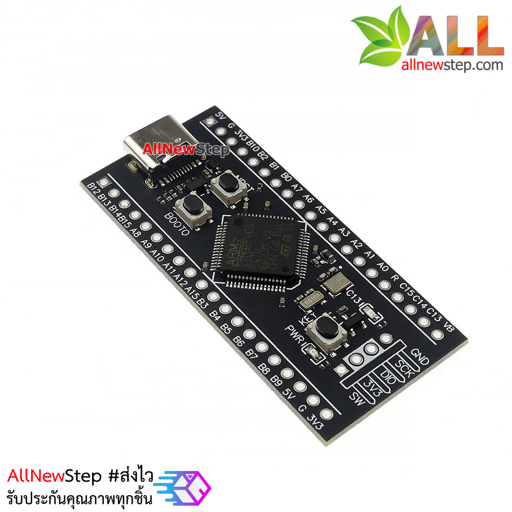 บอร์ด STM32F401RCT6 Core Board System Board Development Board MicroPython fully compatible with STM32F401CCU6 บัดกรีขาแล้ว