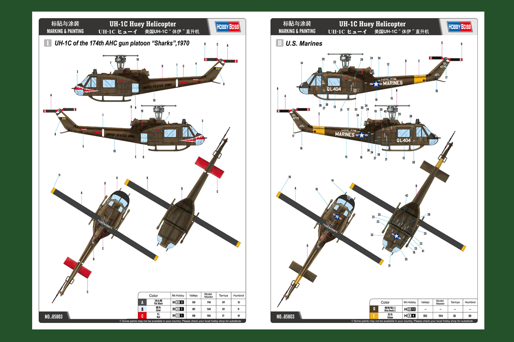 1/48 UH-1C Huey Helicopter