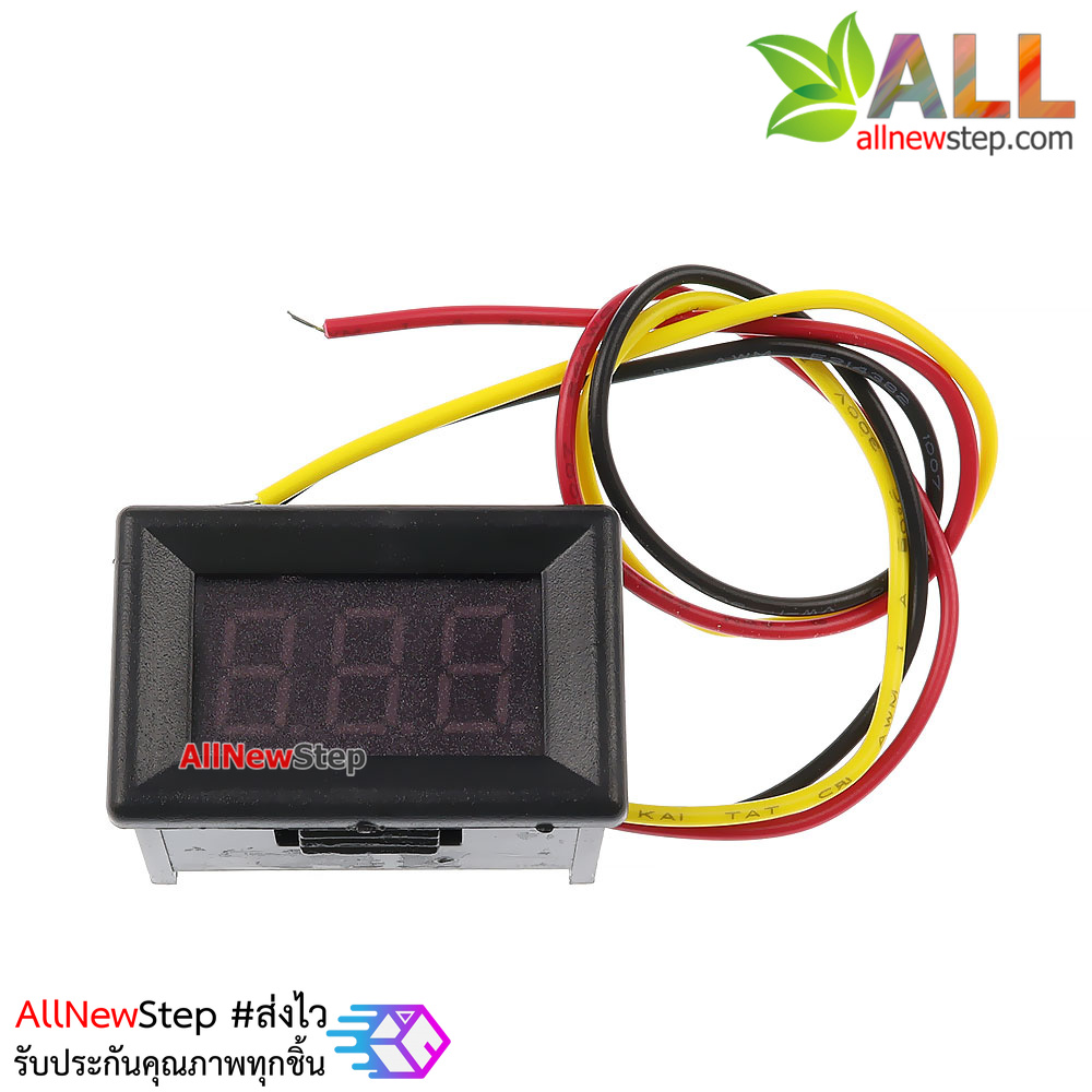 ดิจิตอลโวลต์มิเตอร์ 0.36 นิ้ว สีเขียว 0-100V DC voltmeter digital
