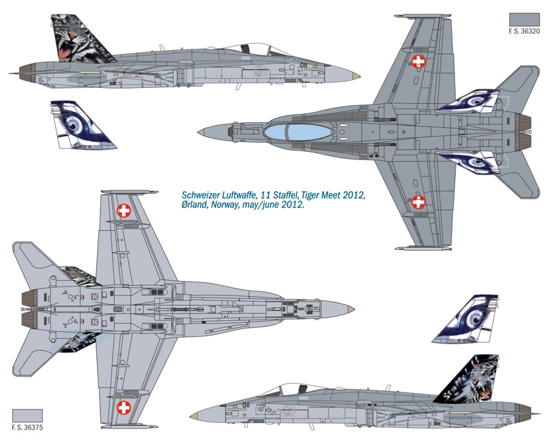 1/72 F/A - 18 Hornet Tiger Meet 2012