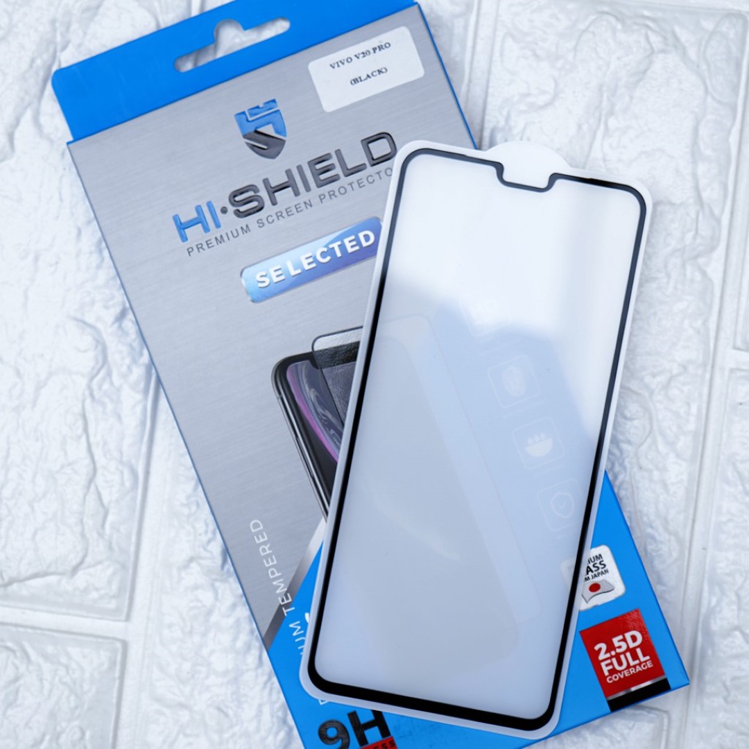 Hishield Selected ฟิล์มกระจก เต็มจอ ใส ใช้สำหรับ Vivo T1x V21 5G Y30 Y3s ใบกำกับภาษี
