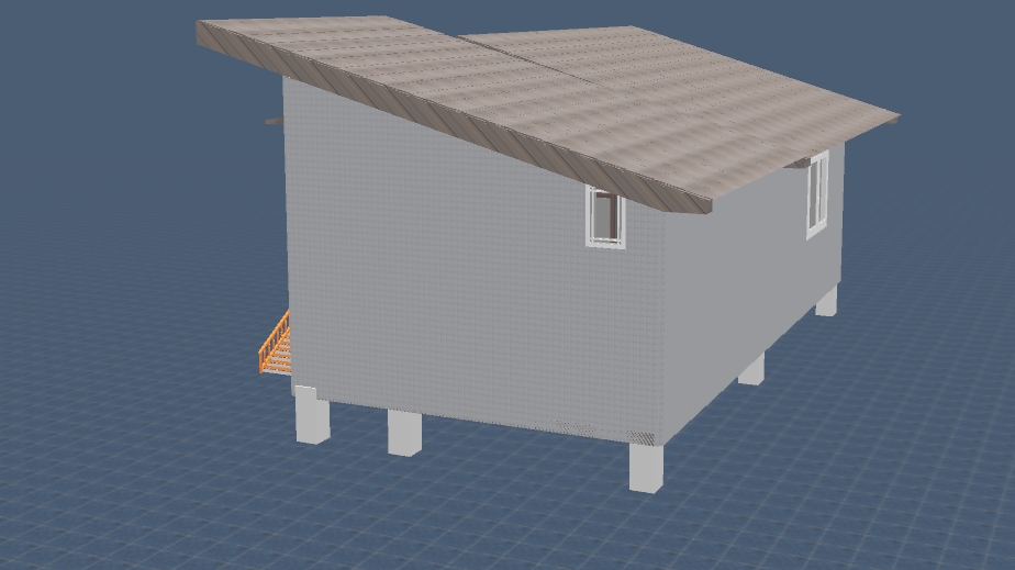 บ้านน็อคดาวน์ สไตล์โมเดิร์น ขนาดบ้าน 4*8 เมตร พร้อมระเบียง 2*3 เมตร ราคา 360,000 บาท