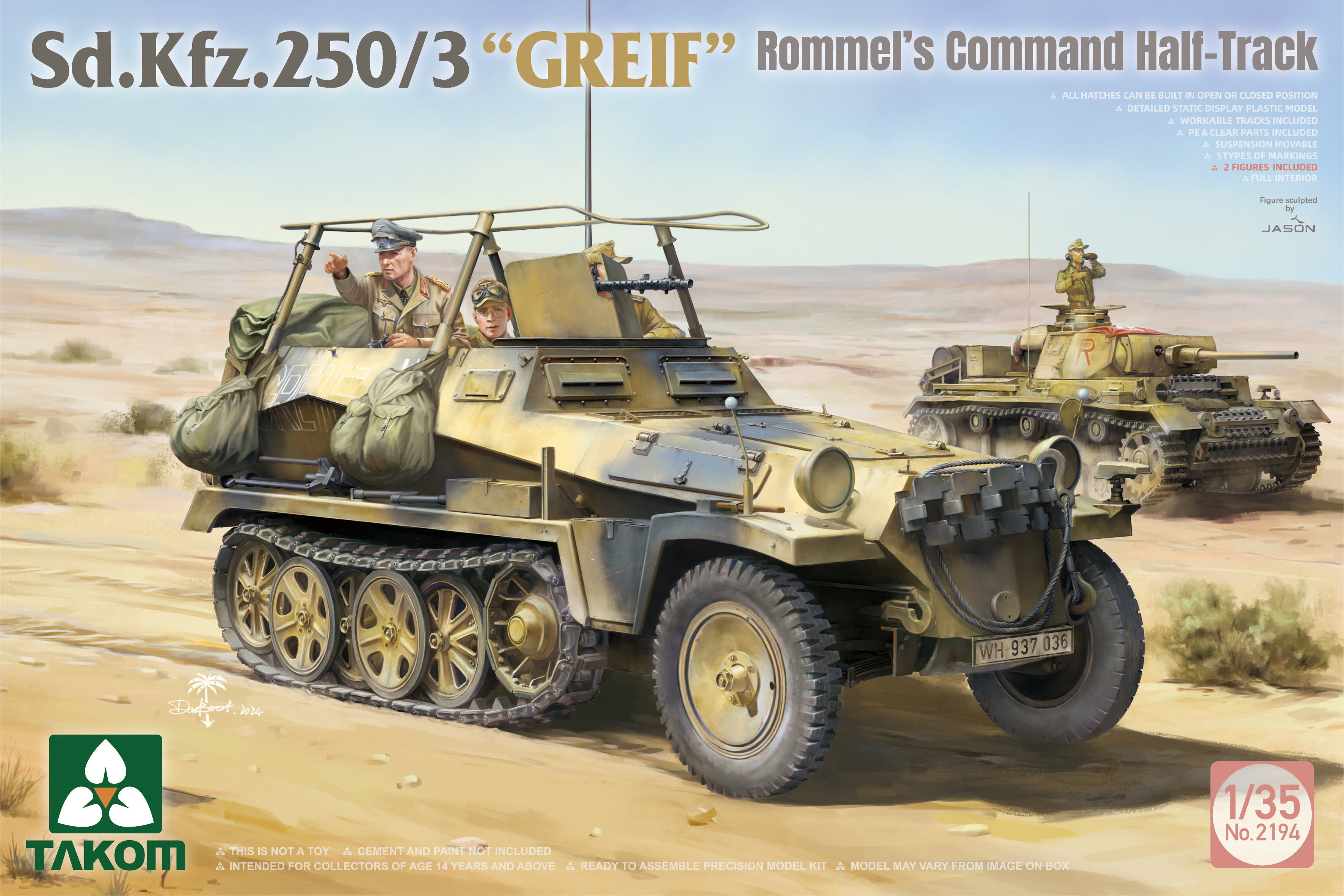 1/35 Sd.Kfz.250/3 "GREIF" Rommel's Command Half-Track